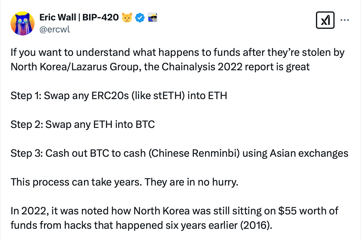 Die ausgeklügelten Taktiken der Lazarus-Gruppe aus Nordkorea hinter dem 1,46 Milliarden Dollar Bybit Krypto-Raub Die ausgeklügelten Taktiken der Lazarus-Gruppe aus Nordkorea hinter dem 1,46 Milliarden Dollar Bybit Krypto-Raub