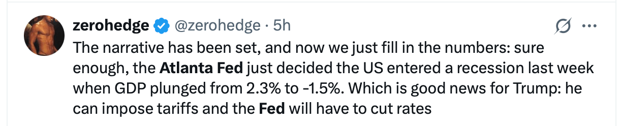 Ekonomi AS Menghadapi Ketakutan Resesi saat Atlanta Fed Memproyeksikan Kontraksi Q1 -1.5% Ekonomi AS Menghadapi Ketakutan Resesi saat Atlanta Fed Memproyeksikan Kontraksi Q1 -1.5%