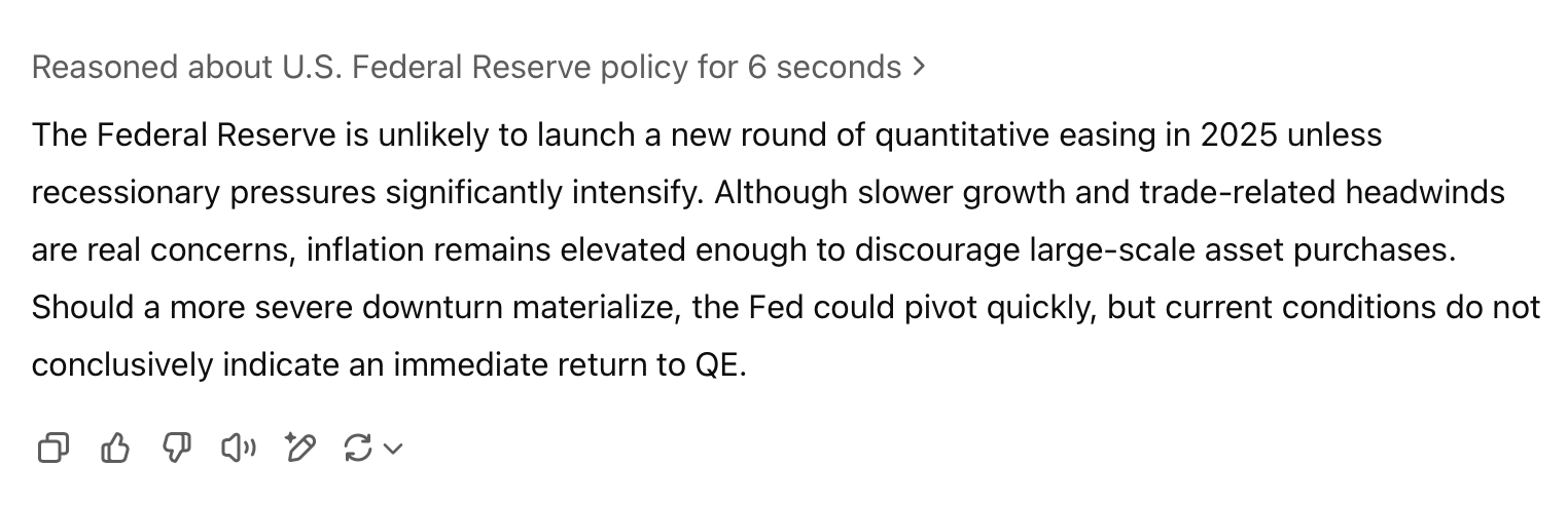 11 AI Models Weigh In: Will Federal Reserve Easing Return in 2025 Amid Economic Uncertainty? 11 AI Models Weigh In: Will Federal Reserve Easing Return in 2025 Amid Economic Uncertainty?