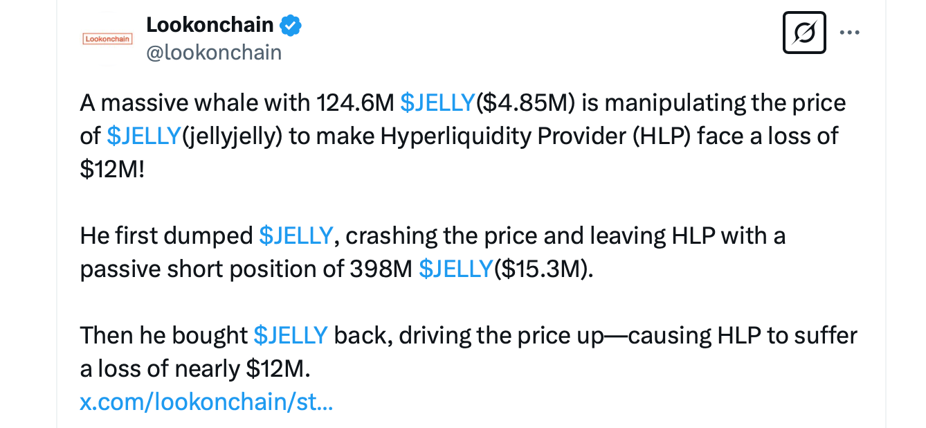 L'Emergency Delisting di JELLY da parte di Hyperliquid Salva $240M ma Innesca Polemiche sulla Centralizzazione L'Emergency Delisting di JELLY da parte di Hyperliquid Salva $240M ma Innesca Polemiche sulla Centralizzazione