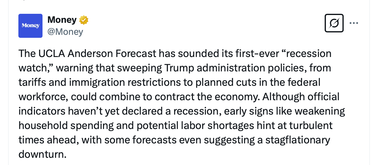 2025 Recession Fears Mount as Economists Predict Dollar’s Fate, Trump’s Tariffs 2025 Recession Fears Mount as Economists Predict Dollar’s Fate, Trump’s Tariffs