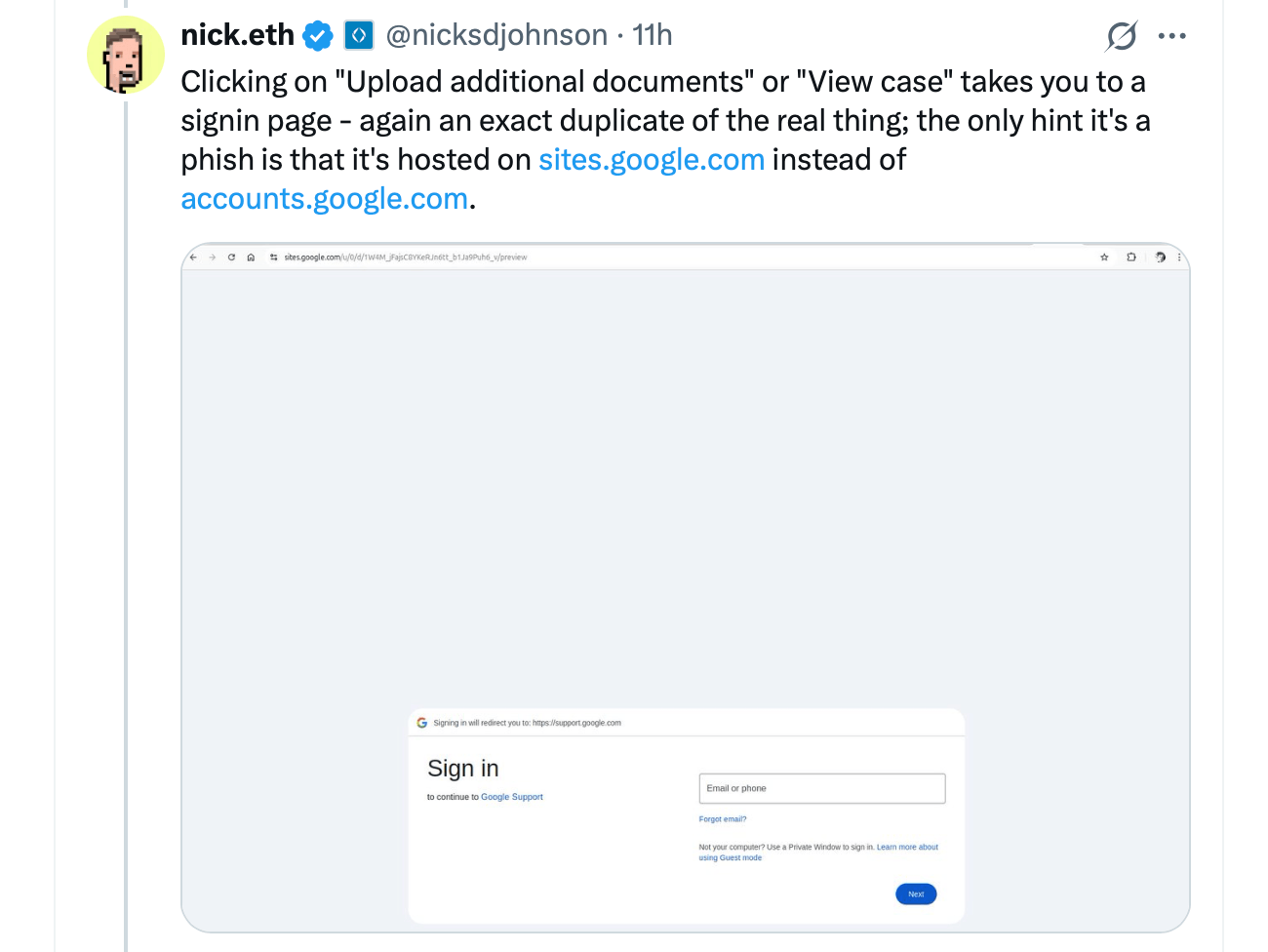 Le Développeur Principal d'ENS Révèle une Failleur Permettant aux Phishers d’Imiter les Alertes Officielles de Google Le Développeur Principal d'ENS Révèle une Failleur Permettant aux Phishers d’Imiter les Alertes Officielles de Google
