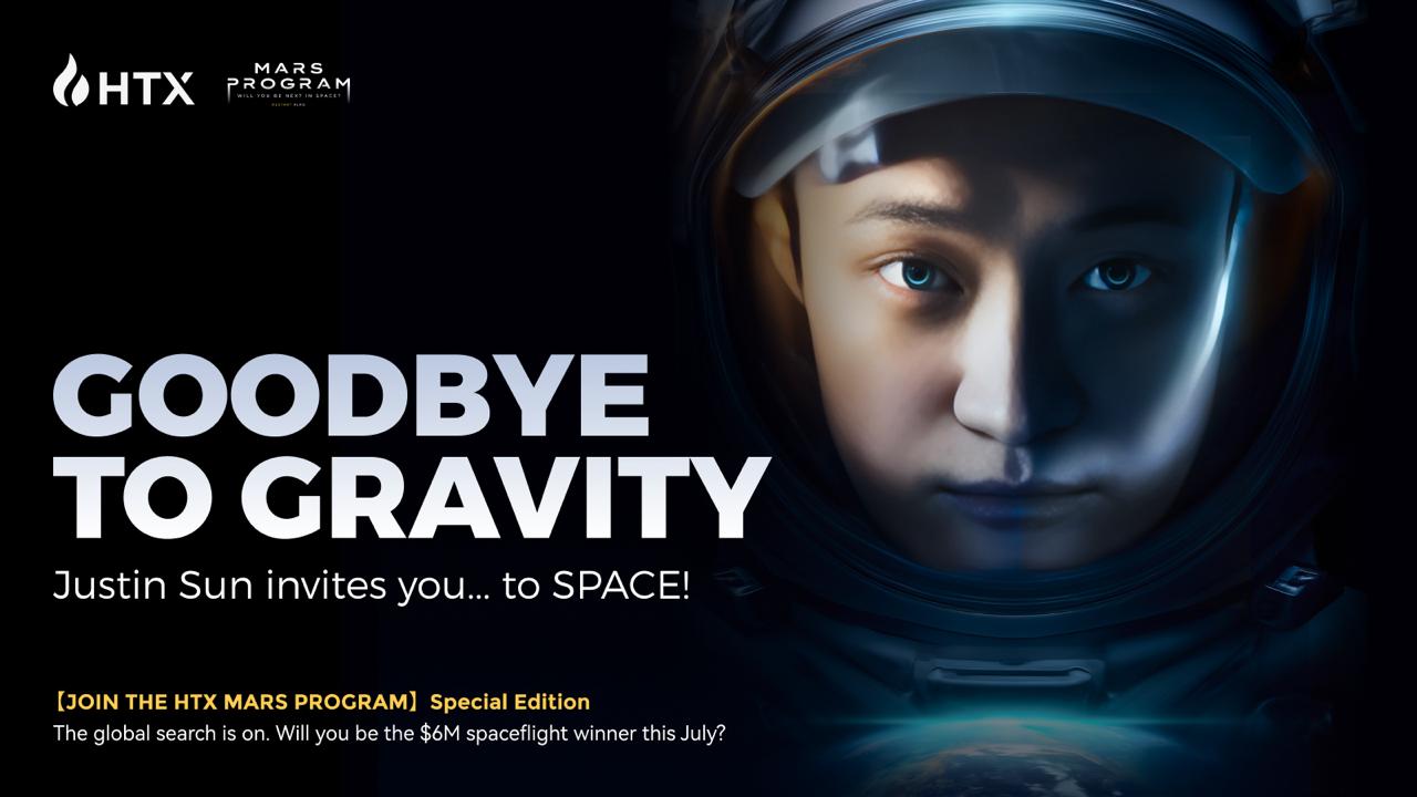 HTX and Justin Sun Launch M Mars Program Special Edition, Offering One User a Historic Space Journey