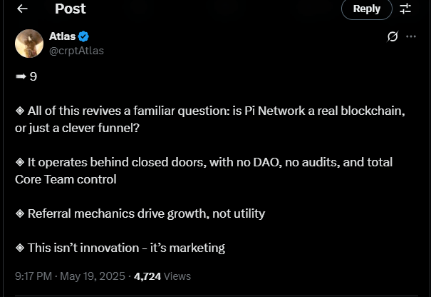 Analytiker kalder Pi Network 'Største Svindel Nr. 2025' Efter Token Dump Analytiker kalder Pi Network 'Største Svindel Nr. 2025' Efter Token Dump