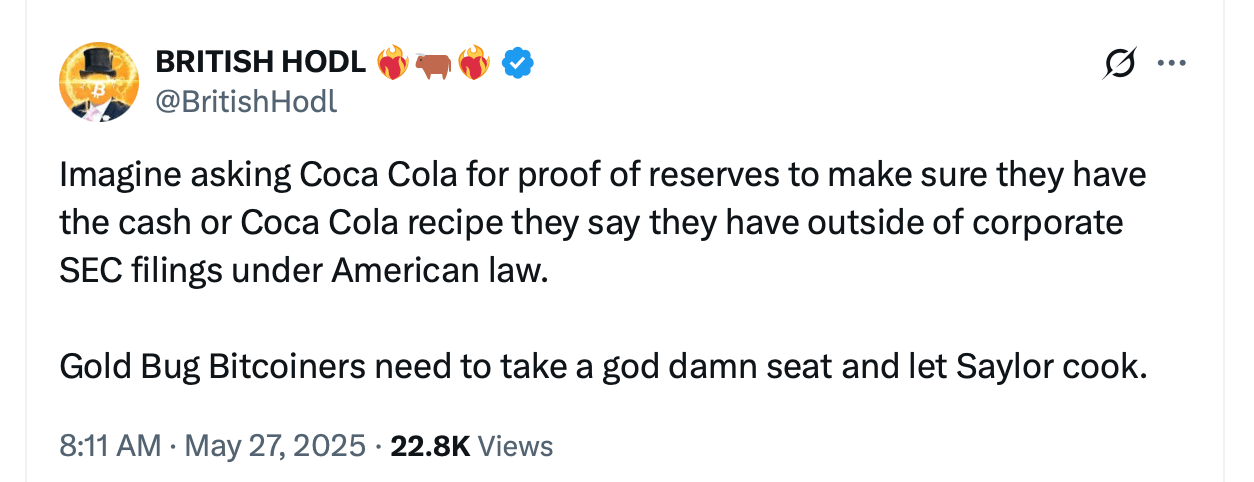 Saylor Critica Prueba de Reservas: ‘Es Como Publicar las Cuentas Bancarias de tus Hijos’ Saylor Critica Prueba de Reservas: ‘Es Como Publicar las Cuentas Bancarias de tus Hijos’