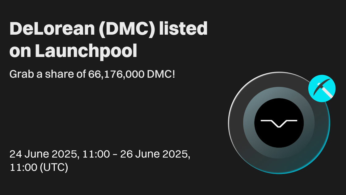 Bitget Launchpool to List DeLorean (DMC), Offering 66 Million Tokens in Rewards