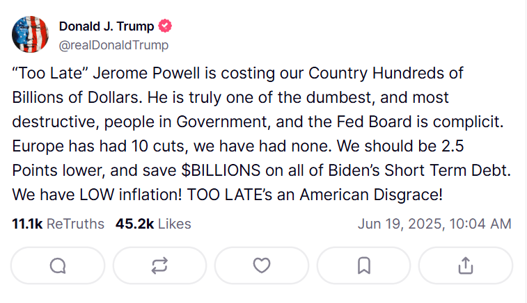 Bitcoin Seesaws After Fed Governor Waller Hints at a July Rate Cut Bitcoin Seesaws After Fed Governor Waller Hints at a July Rate Cut