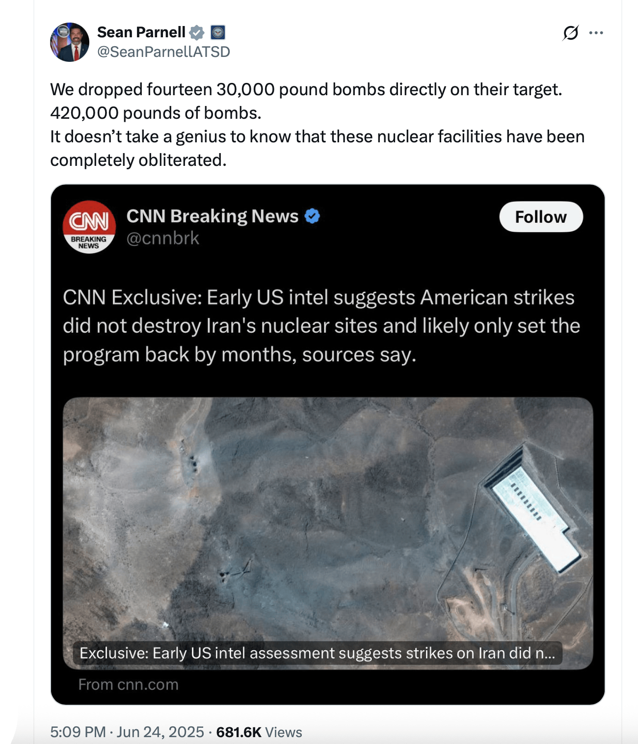 Bunker Buster Blitz: US Claims Iranian Nuclear Sites Obliterated, Intel Reports Say Otherwise Bunker Buster Blitz: US Claims Iranian Nuclear Sites Obliterated, Intel Reports Say Otherwise