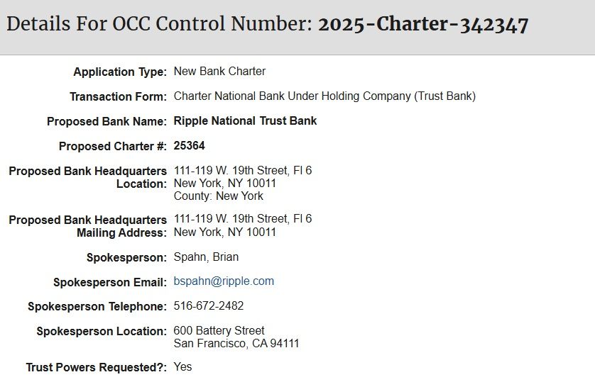 Ripple National Trust Bank Apunta al Acceso a la Fed—¿Está el RLUSD a Punto de Escalar a Gran Escala? Ripple National Trust Bank Apunta al Acceso a la Fed—¿Está el RLUSD a Punto de Escalar a Gran Escala?