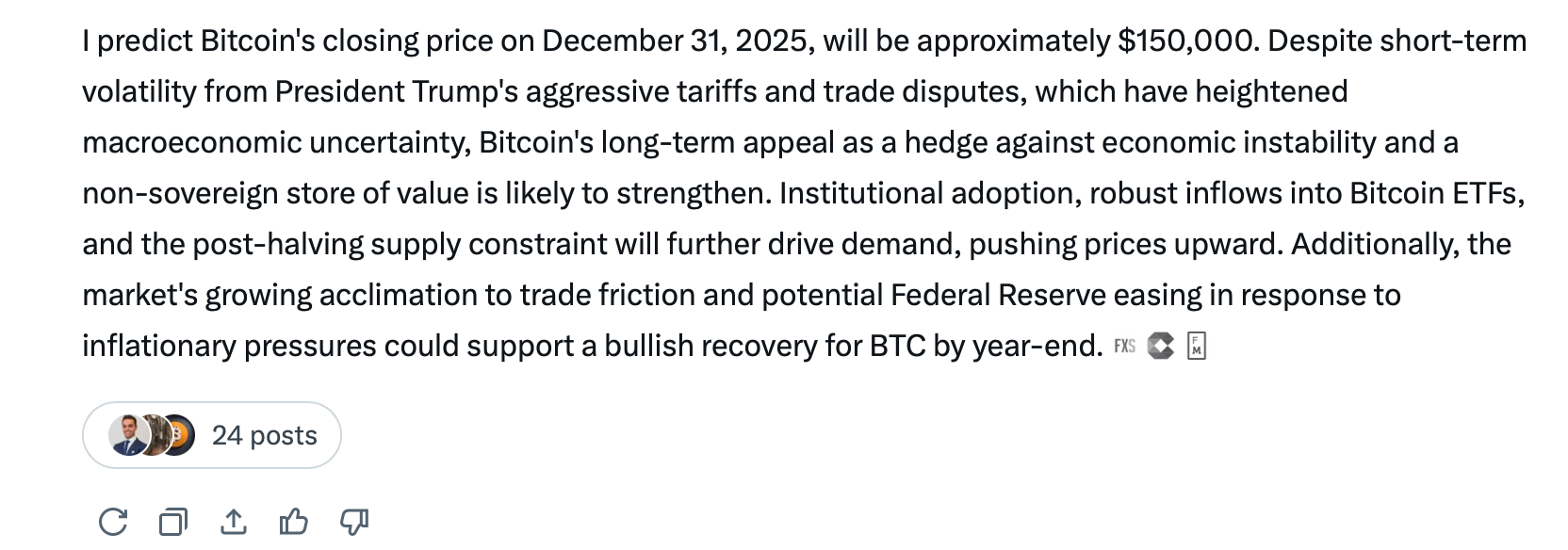 10 KI-Chatbots sagen den Bitcoin-Jahresendpreis voraus — Einer sieht einen  Abschluss bei 225.000 $ voraus - Bitcoin News