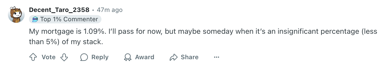 क्या 20% बिटकॉइन के साथ मॉर्गेज भुगतान करें? रेडिट उपयोगकर्ता मतदान करते हैं क्या 20% बिटकॉइन के साथ मॉर्गेज भुगतान करें? रेडिट उपयोगकर्ता मतदान करते हैं