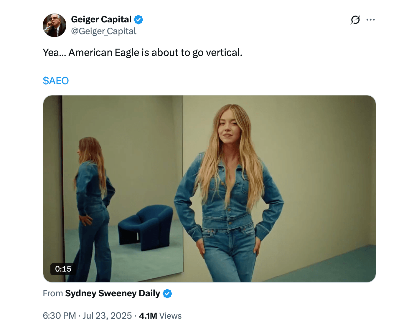 Sydney Sweeney Sends AEO Soaring in Meme Stock Frenzy Sydney Sweeney Sends AEO Soaring in Meme Stock Frenzy