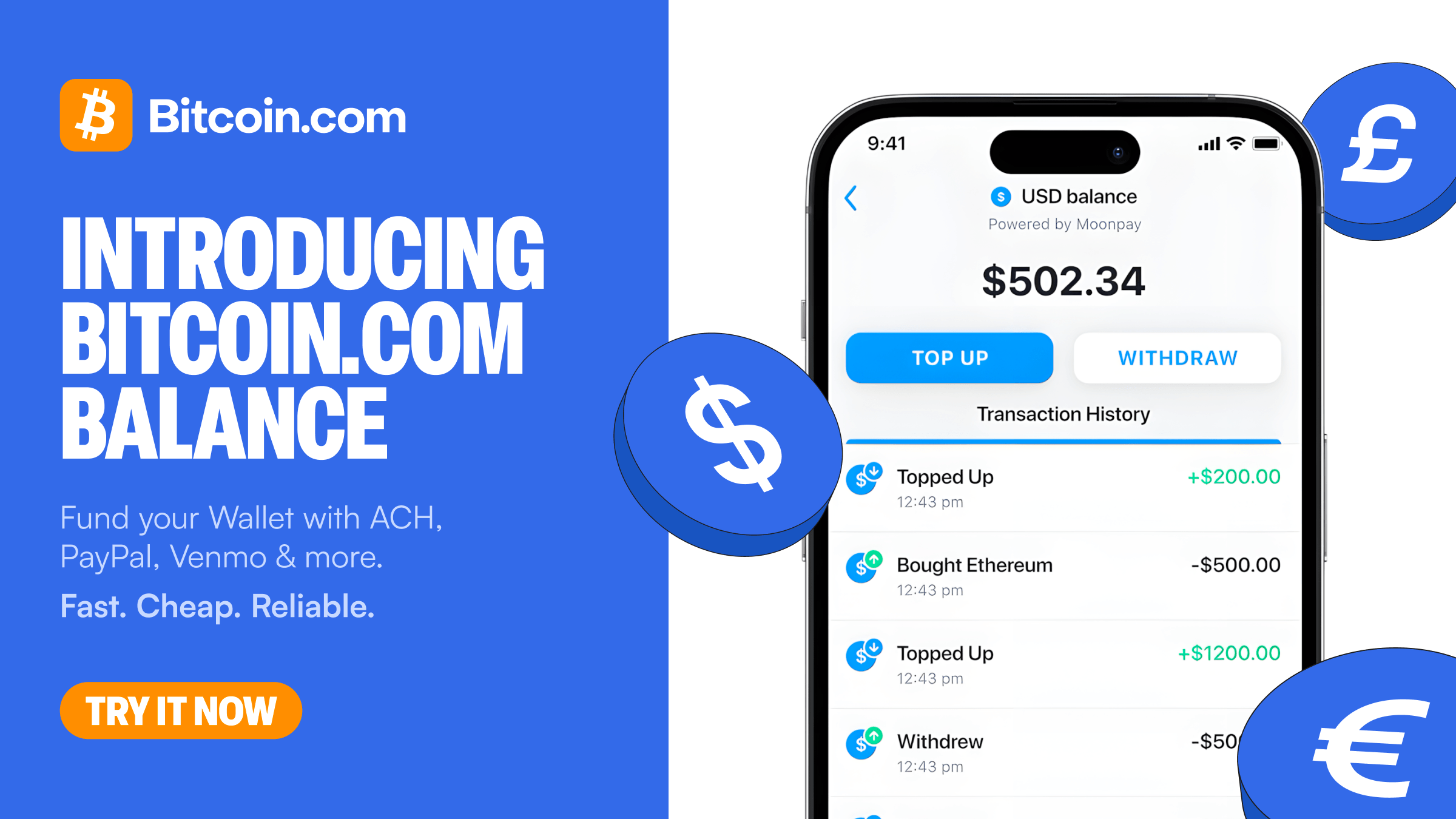 Bitcoin.com Launches Embedded Balance Solution for Instant, Low-Fee Trading  Press release Bitcoin News