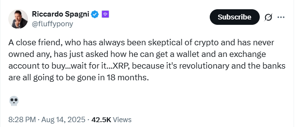 Postingan Viral Mantan Pengembang Monero tentang XRP Memicu Perang Budaya Kripto Postingan Viral Mantan Pengembang Monero tentang XRP Memicu Perang Budaya Kripto