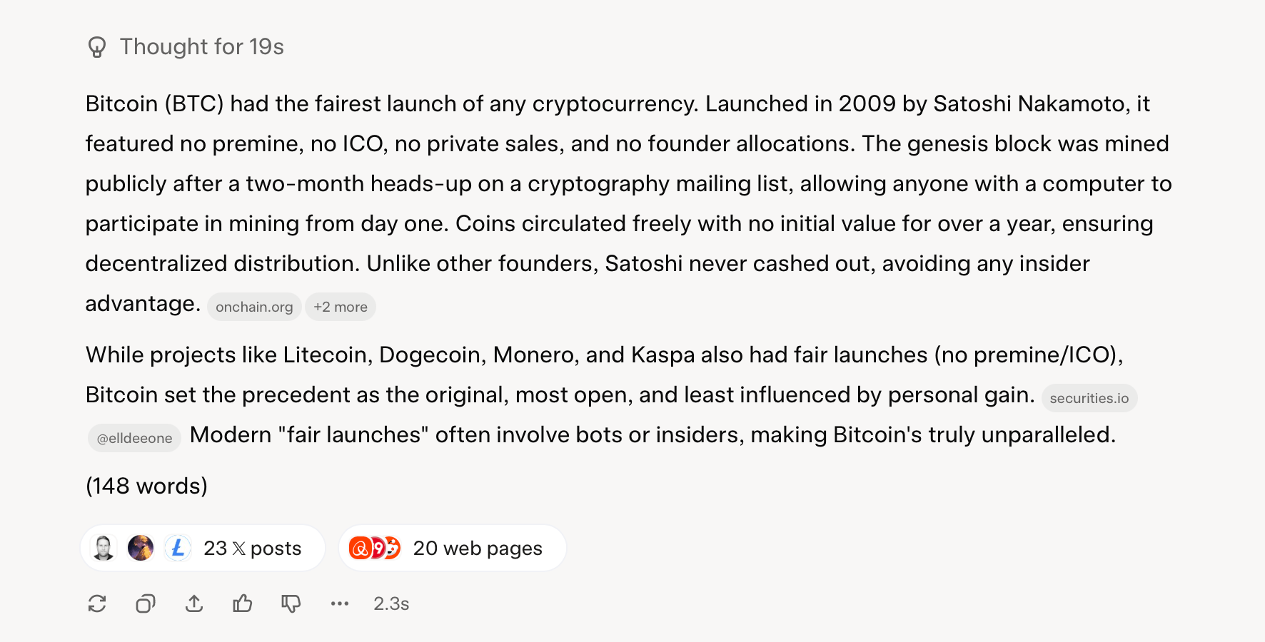 AI Oordeel: Bitcoin's Eerlijke Lancering Top Alle in Crypto Geschiedenis AI Oordeel: Bitcoin's Eerlijke Lancering Top Alle in Crypto Geschiedenis