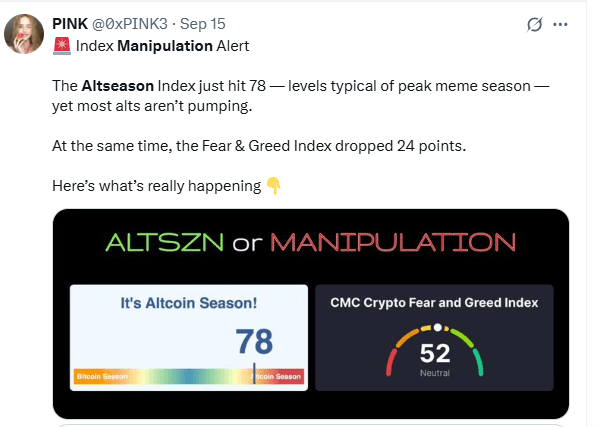 L'esperto afferma che le metriche altcoin vengono 'giocate' per ingannare gli investitori L'esperto afferma che le metriche altcoin vengono 'giocate' per ingannare gli investitori
