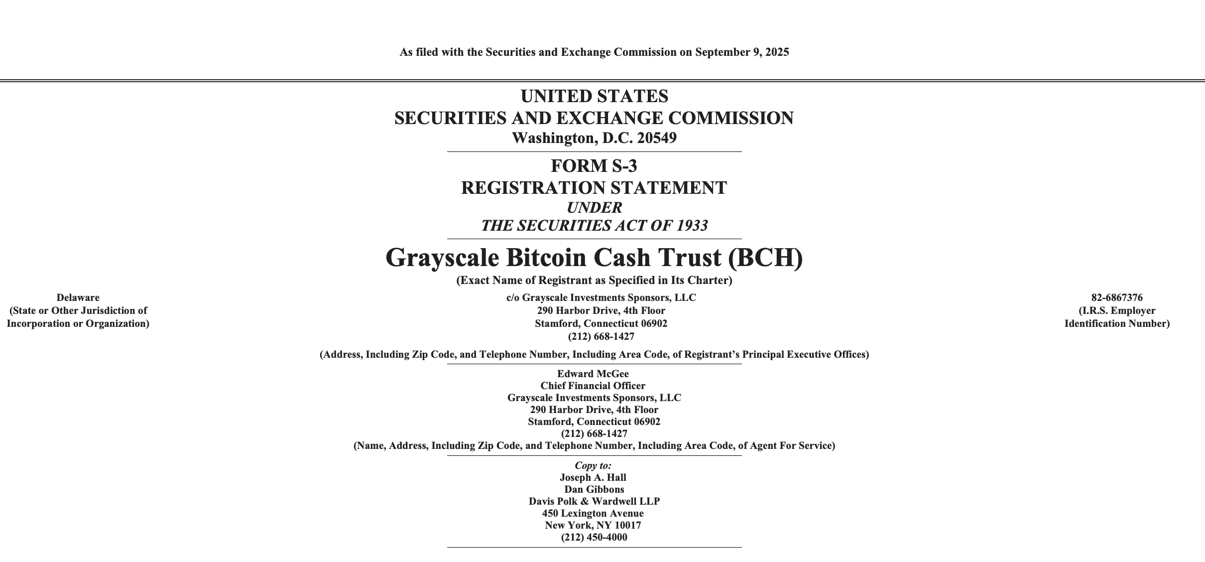 Jour de Dépôt du Trio : Grayscale fait Avancer BCH, LTC, HBAR Vers les Inscripptions en Bourse Jour de Dépôt du Trio : Grayscale fait Avancer BCH, LTC, HBAR Vers les Inscripptions en Bourse