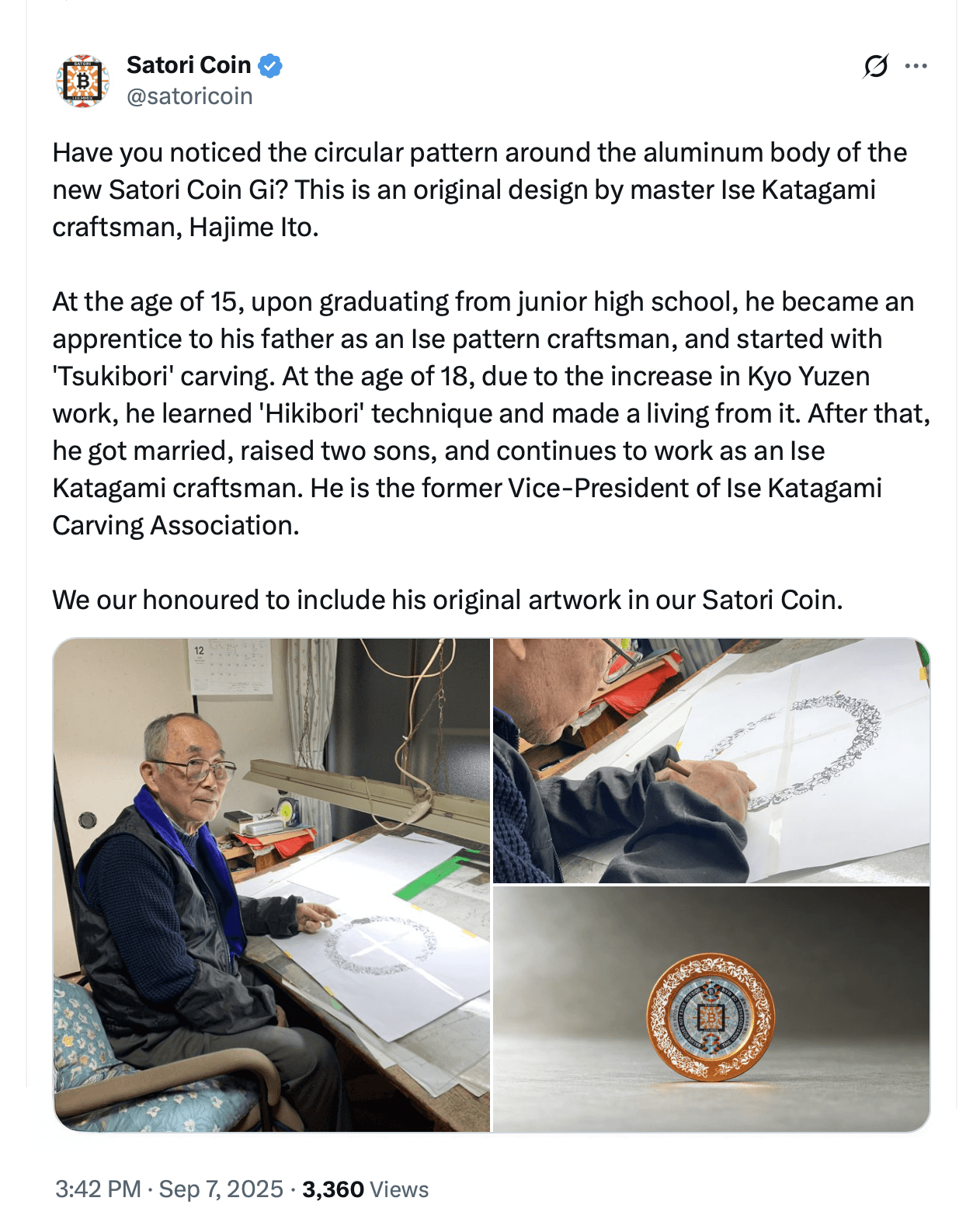 Collectibles Physiques de Bitcoin Satori Coins de Retour Avec le Modèle Premium ‘Gi’ Collectibles Physiques de Bitcoin Satori Coins de Retour Avec le Modèle Premium ‘Gi’