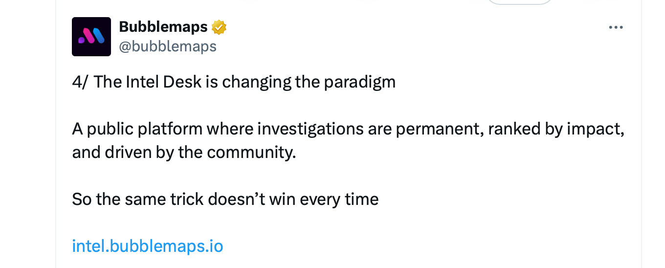 Bubblemaps lance le Community Intel Desk, alimentant les cas avec des incitations au token BMT Bubblemaps lance le Community Intel Desk, alimentant les cas avec des incitations au token BMT