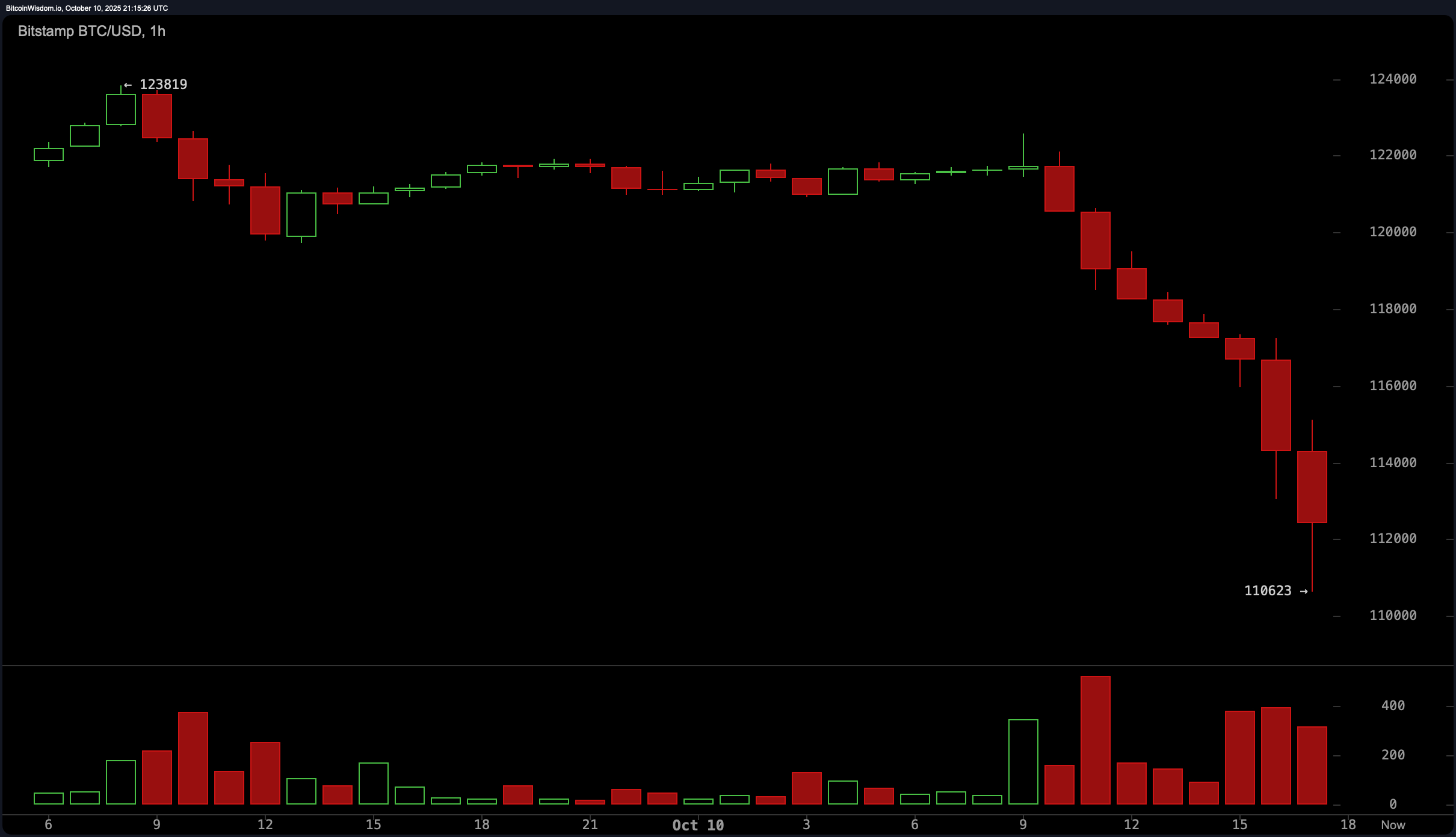 Bitcoin Crashes to $110,623 as Market Continues to Shake Out Bitcoin Crashes to $110,623 as Market Continues to Shake Out