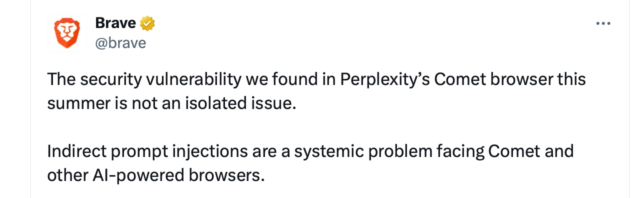 AI Browsers Under Fire: Hidden Web Prompts Can Hijack Your Agent and Connected Accounts AI Browsers Under Fire: Hidden Web Prompts Can Hijack Your Agent and Connected Accounts
