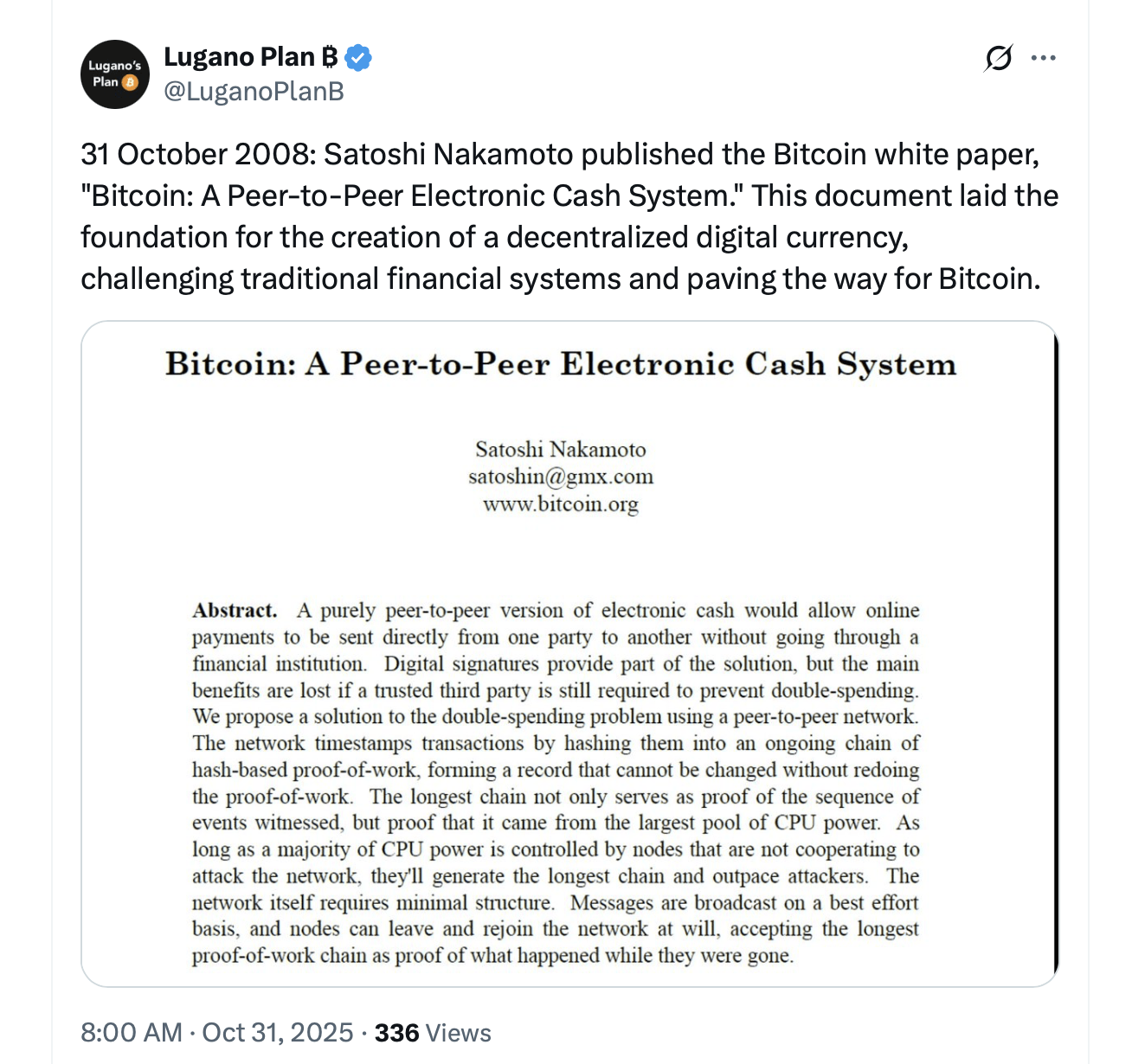 17 Tahun Kemudian: Keajaiban Kriptografi dari Peluncuran White Paper Satoshi di Halloween 17 Tahun Kemudian: Keajaiban Kriptografi dari Peluncuran White Paper Satoshi di Halloween