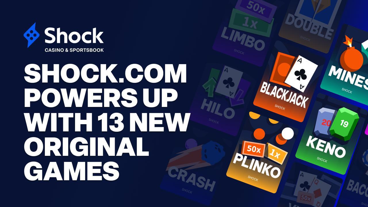 Shock.com Powers Up With 13 Brand-New Originals, Expanding Its Casino Experience Shock.com Powers Up With 13 Brand-New Originals, Expanding Its Casino Experience