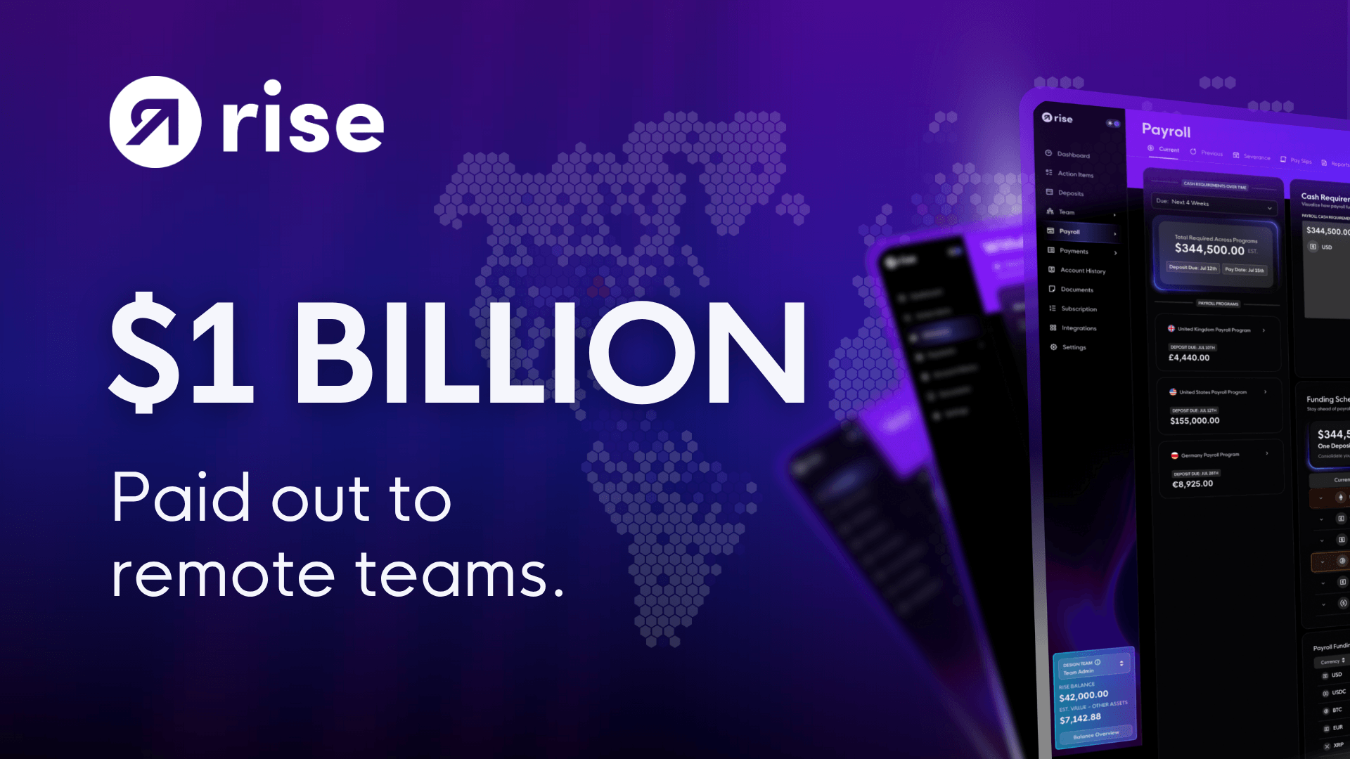 Rise Surpasses $1 Billion in Total Payroll Volume, Cementing Its Leadership  in Hybrid Payroll – Press release Bitcoin News