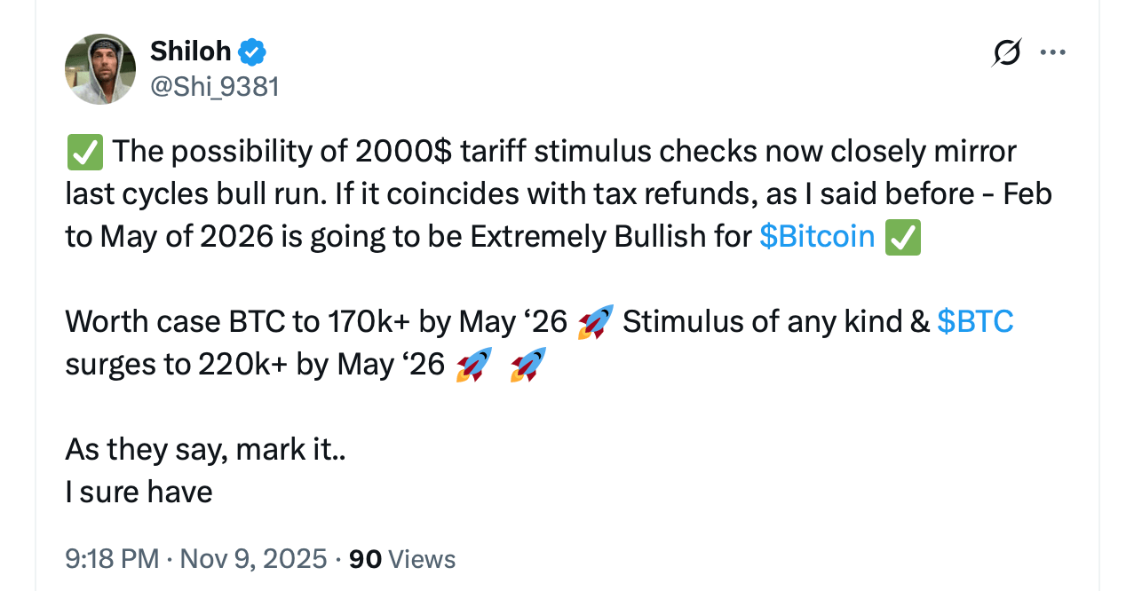 Le secrétaire au Trésor des États-Unis promet des remboursements 'considérables' en 2026 — Les bitcoiners sentent une autre vague de stimulus Le secrétaire au Trésor des États-Unis promet des remboursements 'considérables' en 2026 — Les bitcoiners sentent une autre vague de stimulus