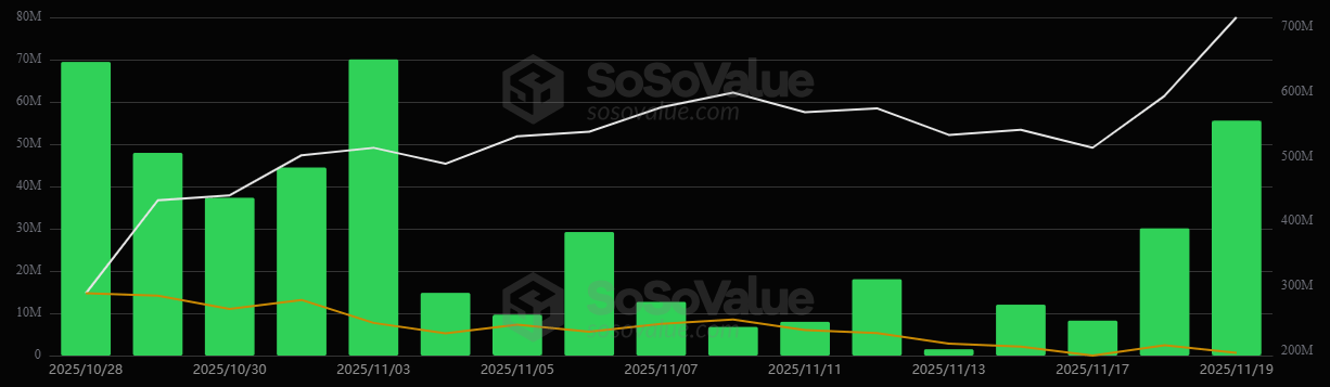 Solana Soars With $55 Million Inflow as Bitcoin ETFs Break Losing Streak