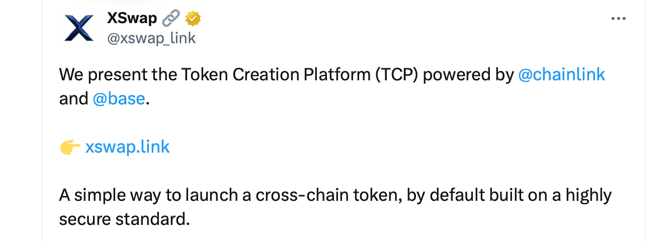 XSwap, Chainlink y Base Presentan la Plataforma de Creación de Tokens en Smartcon 2025 XSwap, Chainlink, y Base Presentan Plataforma de Creación de Tokens en Smartcon 2025