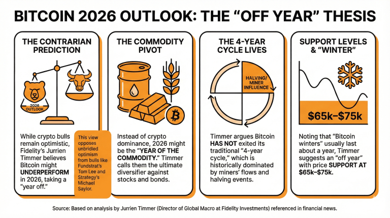 محلل الماكرو في فيديليتي: قد يأخذ البيتكوين 'إجازة لسنة' في 2026
