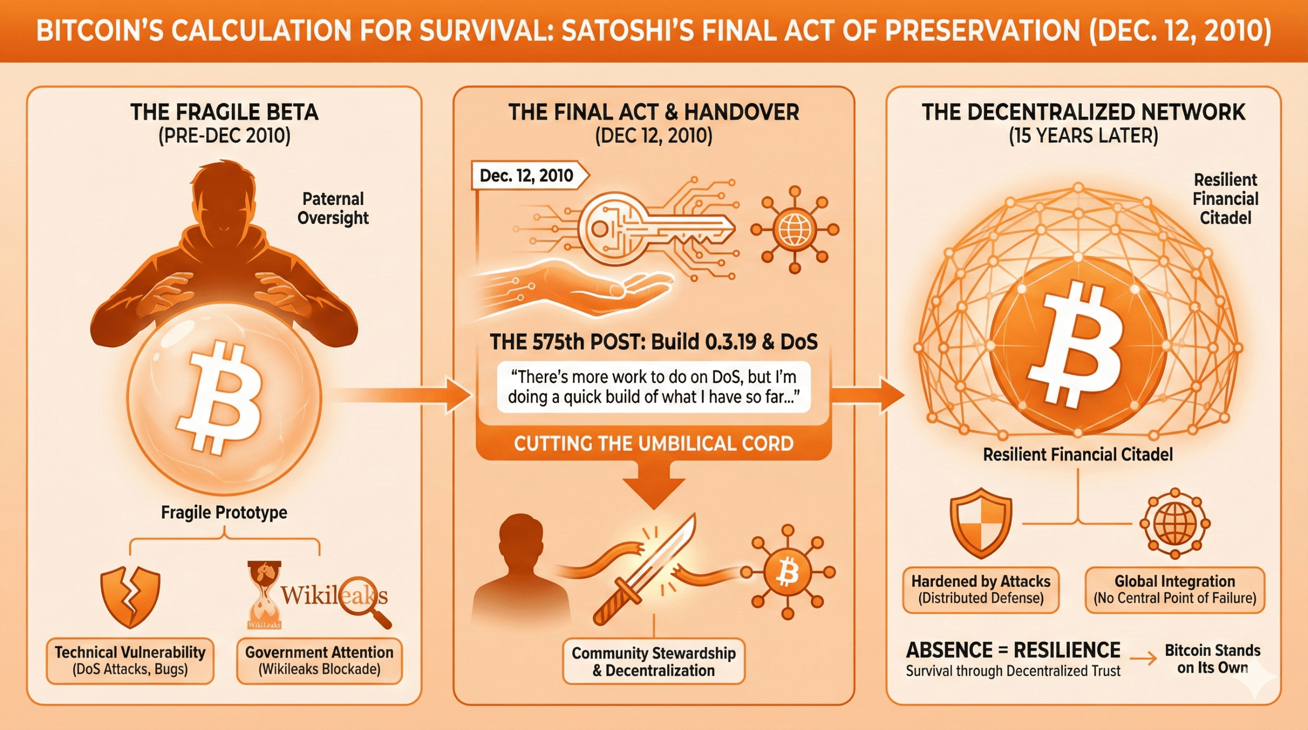 Satoshi Mengundurkan Diri 15 Tahun Lalu — Posting Forum ke-575 Menandai Saat Bitcoin Berdiri Sendiri Satoshi Mengundurkan Diri 15 Tahun Lalu — Posting Forum ke-575 Menandai Saat Bitcoin Berdiri Sendiri