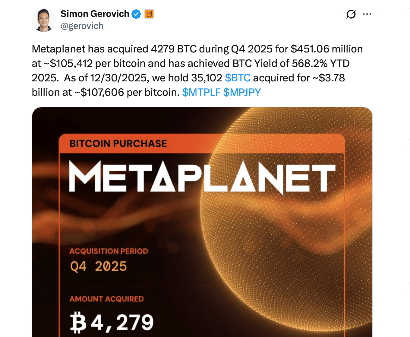Metaplanet Piyasalar İnanç Testi Yaparken 4,279 BTC Yüklüyor Metaplanet Piyasalar İnanç Testi Yaparken 4,279 BTC Yüklüyor