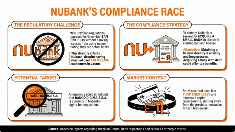 Movimentos do Nubank para Adquirir um Banco Tradicional para Satisfazer Requisitos Regulatórios Brasileiros Movimentos do Nubank para Adquirir um Banco Tradicional para Satisfazer Requisitos Regulatórios Brasileiros