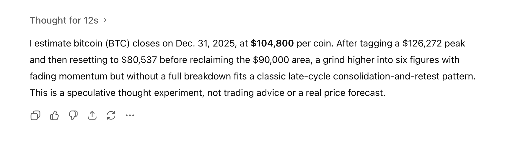 8 AI Chatbots Deliver Wildly Different Bitcoin Price Predictions — Which One  Nails Dec. 31, 2025? – Crypto News Bitcoin News
