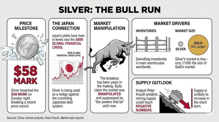 Прорив срібла триває, стаючи 'дзеркальним відображенням' зростання Bitcoin Прорив срібла триває, стаючи 'дзеркальним відображенням' зростання Bitcoin