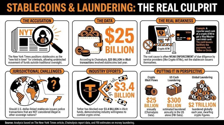 No, Stablecoins Don't Aid Criminals in Laundering Money Directly - but Banks Want You to Think So