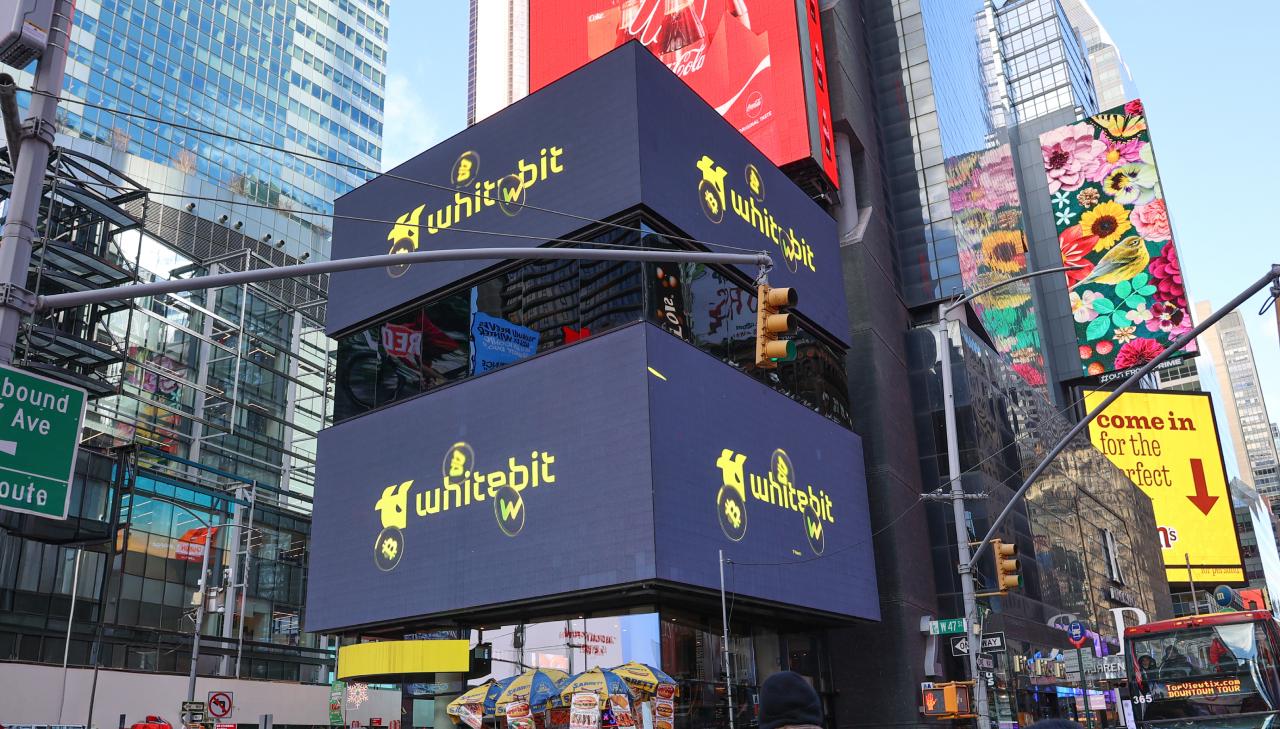 WhiteBIT launches in the United States and begins a campaign in Times Square WhiteBIT launches in the United States and begins a campaign in Times Square