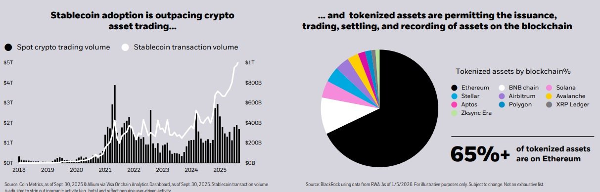 Blackrock Frames Ethereum as Primary Beneficiary of Rising Stablecoin Adoption