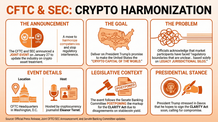 CFTC и SEC объявили о мероприятии по гармонизации будущих действий на крипторынках