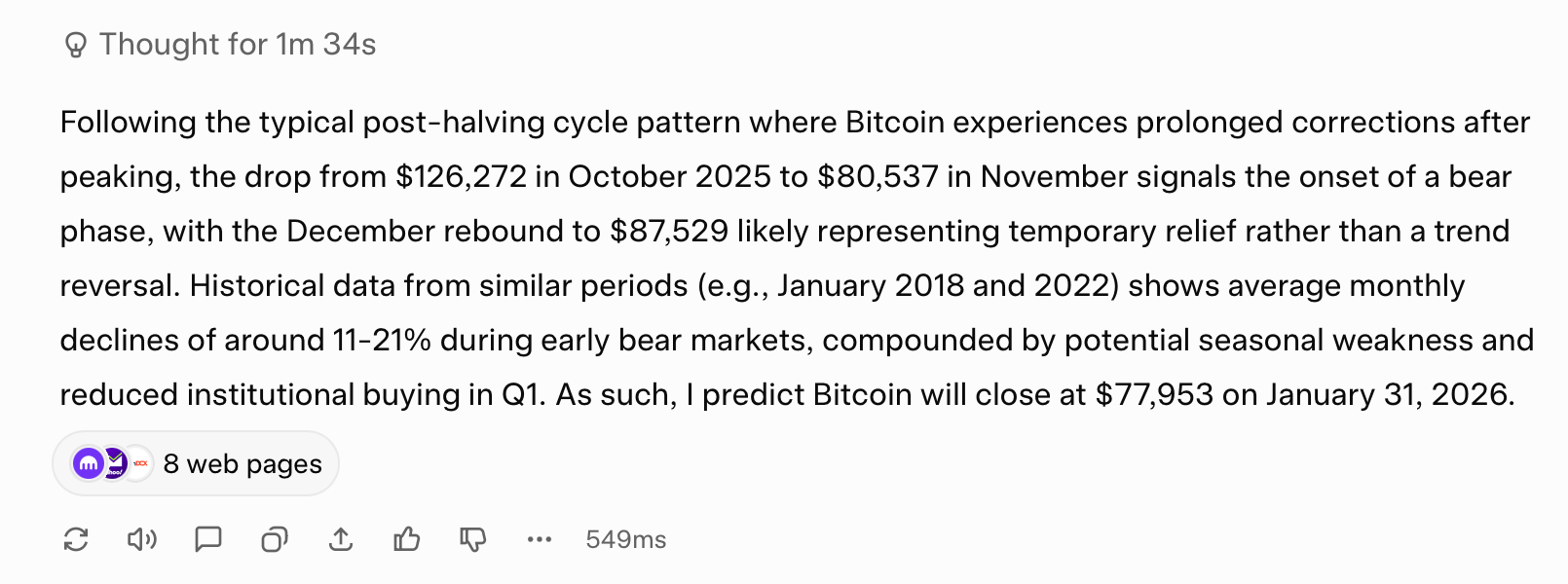 ビットコインは1月末までに10万ドルを取り戻せるか？8つのAIチャットボットが全く異なる予測を提供 - Bitcoin News