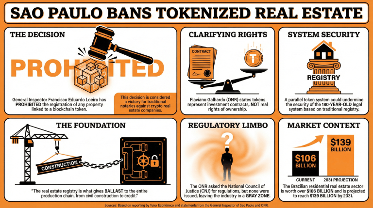 Procesos de Registro de Tokenización Inmobiliaria Prohibidos en São Paulo