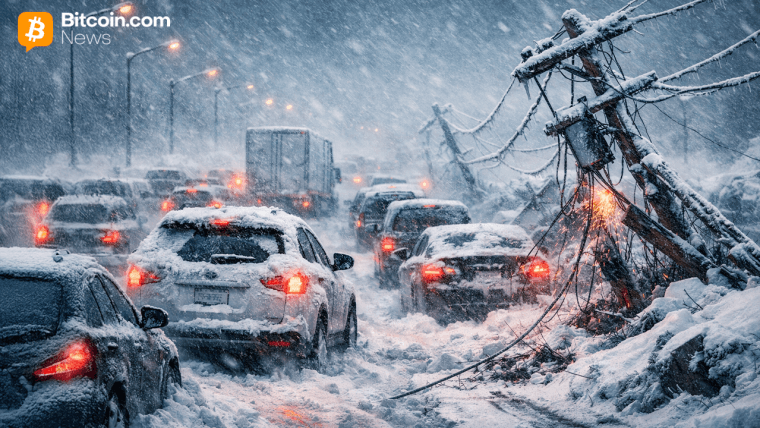 Report: Arctic Storm Front Disrupts US Bitcoin Mining, Block Times Stretch Past 12 Minutes