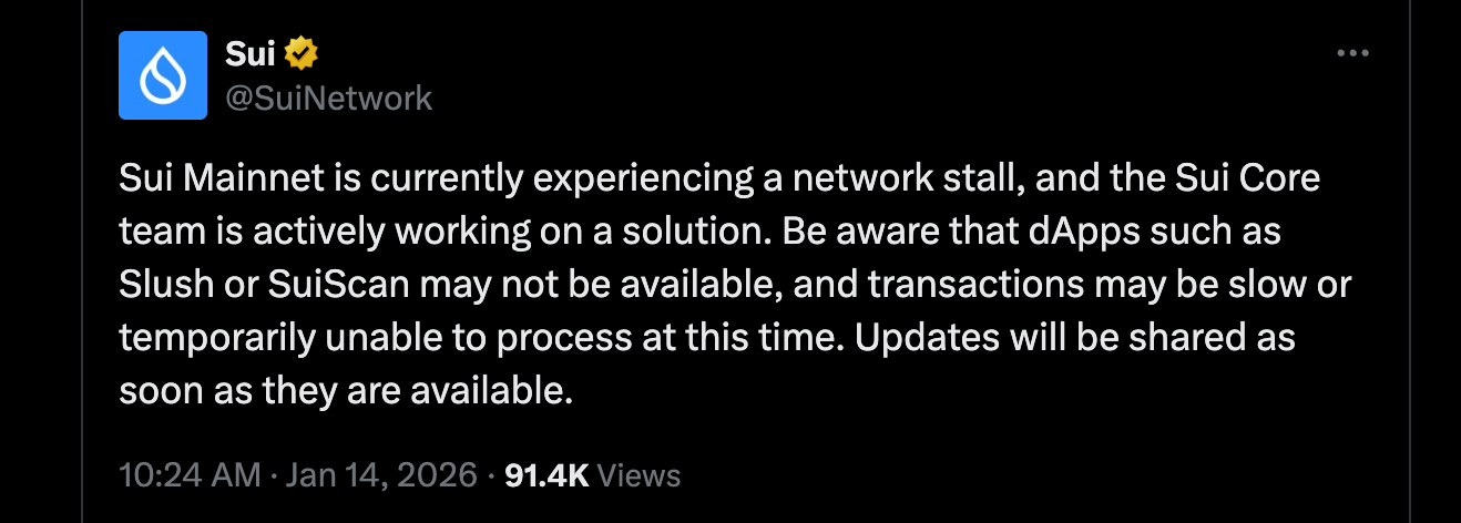 рдмреНрд▓реЙрдХреНрд╕ рд╕реЗ рдард╣рд░рд╛рд╡ рддрдХ: Sui рдореЗрдирдиреЗрдЯ рдЖрдЙрдЯреЗрдЬ рдСрдирдЪреЗрди рдПрдХреНрдЯрд┐рд╡рд┐рдЯреА рдХреЛ рдлреНрд░реАрдЬ рдХрд░рддрд╛ рд╣реИ рдмреНрд▓реЙрдХреНрд╕ рд╕реЗ рдард╣рд░рд╛рд╡ рддрдХ: Sui рдореЗрдирдиреЗрдЯ рдЖрдЙрдЯреЗрдЬ рдСрдирдЪреЗрди рдПрдХреНрдЯрд┐рд╡рд┐рдЯреА рдХреЛ рдлреНрд░реАрдЬ рдХрд░рддрд╛ рд╣реИ