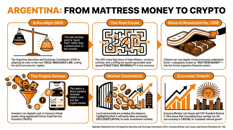 Argentina Opens the Doors for Investing 'Mattress Money' in Crypto Argentina Opens the Doors for Investing 'Mattress Money' in Crypto