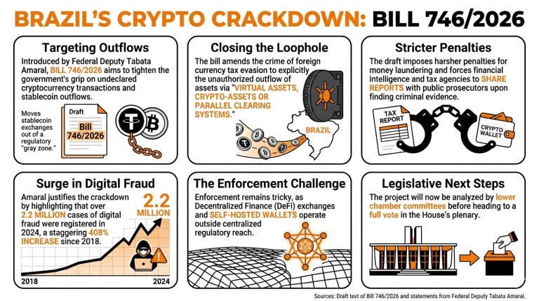 Bill Criminalizing Crypto-Powered Foreign Currency Tax Evasion Surges in Brazil Bill Criminalizing Crypto-Powered Foreign Currency Tax Evasion Surges in Brazil