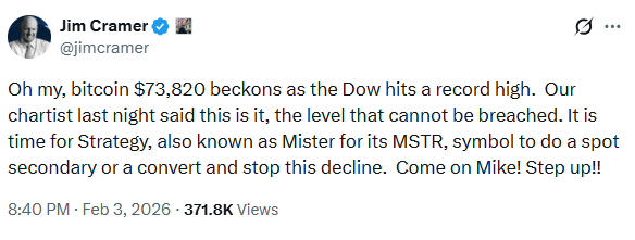 বিটকয়েন $72,000 এর ইন্ট্রাডে নিচের দিকে পতিত হয়েছে, মার্কেট ক্যাপ মধ্য-জানুয়ারি উচ্চতা থেকে $500B নিচে বিটকয়েন $72,000 এর ইন্ট্রাডে নিচের দিকে পতিত হয়েছে, মার্কেট ক্যাপ মধ্য-জানুয়ারি উচ্চতা থেকে $500B নিচে