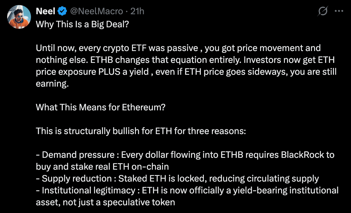 Blackrock Launches Ethereum Staking ETF With Dividend Yield