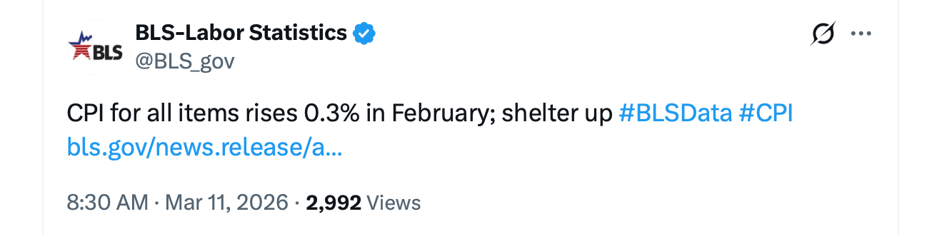 Inflation Holds Steady at 2.4% in February as US Stocks Open With Caution on Geopolitical Risks Inflation Holds Steady at 2.4% in February as US Stocks Open With Caution on Geopolitical Risks